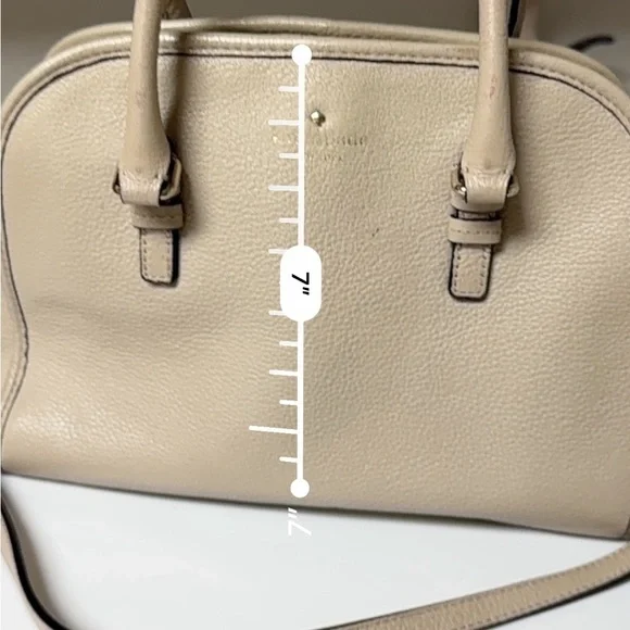 Kate Spade New York Bayley Satchel – Beige / Rose Cloud – Detachable Strap - Picture 9 of 9